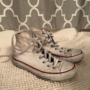 White Hightop Converse
